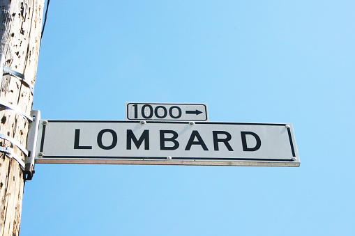 San Francisco, CA. Lombard Street Sign