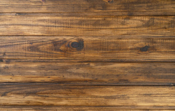 istock Old brown wood table. Rustic wood background 1301658438
