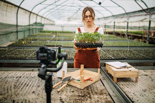 istock Young women working on farm 1301663231