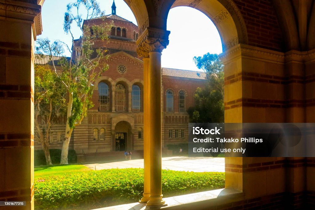 Ucla Library As Seen From Royce Hall Stock Photo Download Image Now
