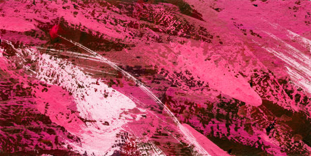 istock Abstract contemporary art paint illustration. Colorful artistic drawing art 1301677614
