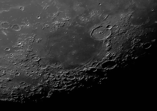 Moon Closeup stock photo