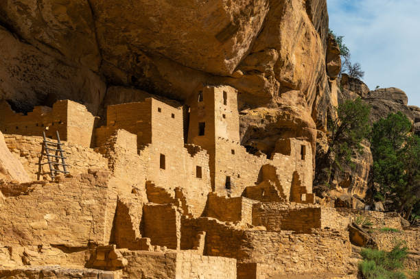 Cliff Palace, Mesa Verde national park Cliff Palace architecture of the Pueblo civilization, Mesa Verde national park, Colorado, United States of America (USA). cliff dwelling stock pictures, royalty-free photos & images