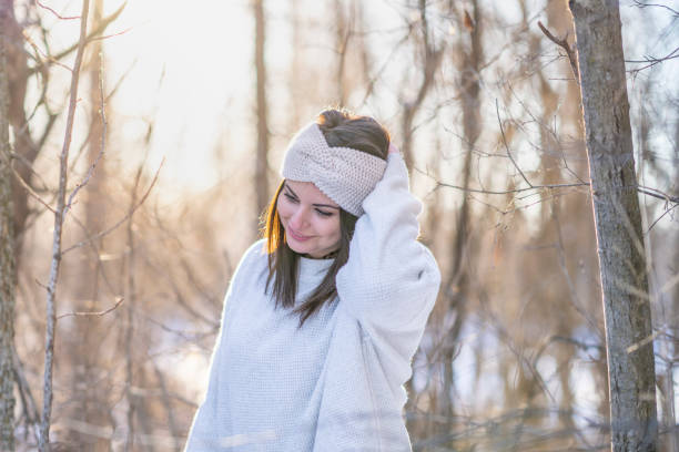istock Female enjoying winter 1301700629