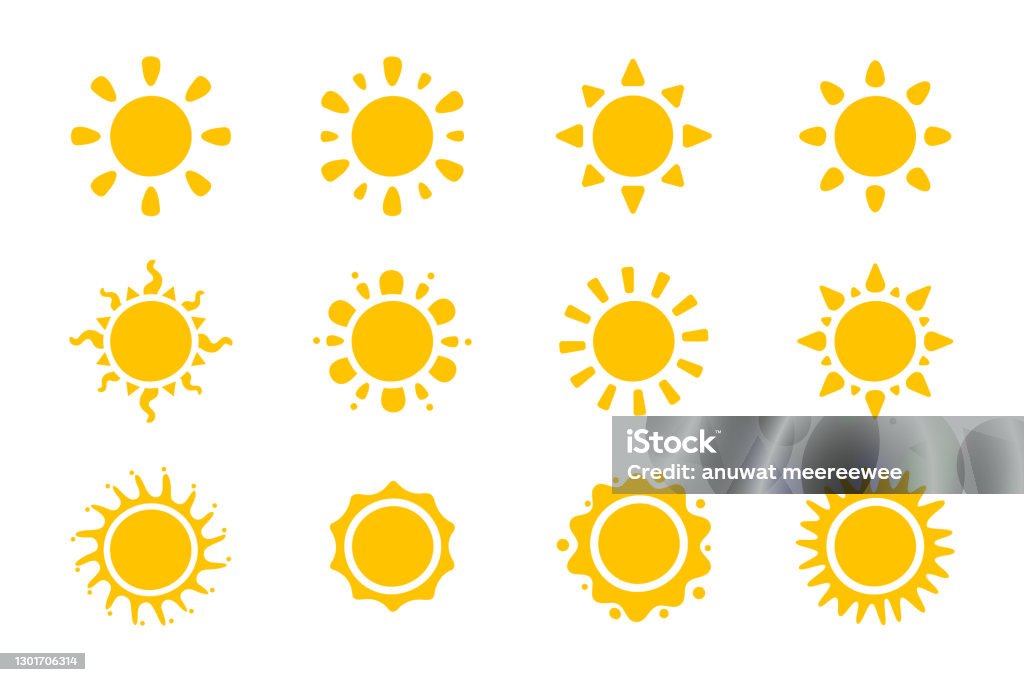 Vector Cartoon Yellow Sun Shining Light Rays To Heat The Summer Isolated On White Background Stock Illustration - Download Image Now - iStock Vector Cartoon Yellow Sun Shining Light Rays To Heat The Summer Isolated On White Background Stock Illustration - Download Image Now - iStock