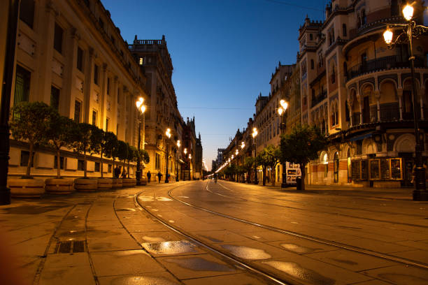 istock the night downtown in seville in spain 1301711930