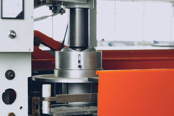 istock Metal production equipment at the cable plant 1301713755