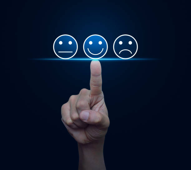 istock Business customer service evaluation and feedback rating concept 1301714642