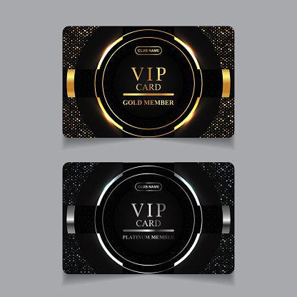 Luxury and elegant graphic template layout for vip member.