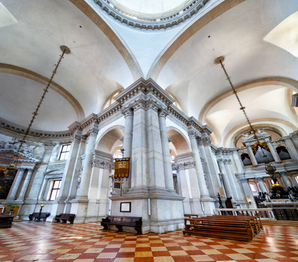 Church of San Giorgio Maggiore, Venice Interior of San Giorgio Maggiore church in Venice, Italy. Composite photo san giorgio maggiore stock pictures, royalty-free photos & images