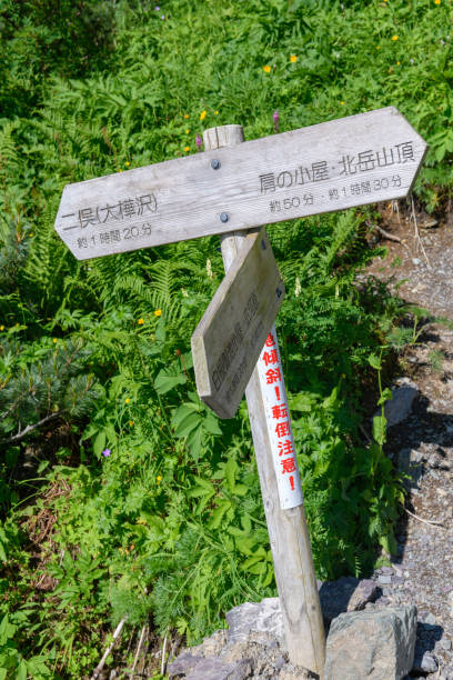 istock The signpost in Mount Kitadake 1301730503
