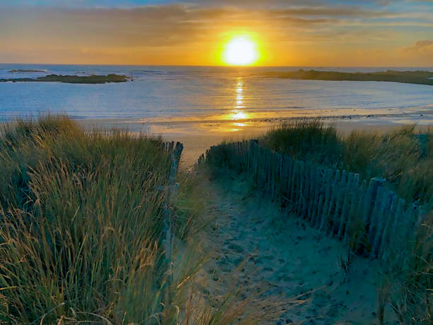 istock beach and sunset in Brittany 1301731831