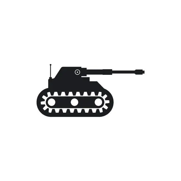 Vector illustration of army tank icon vector illustration design template