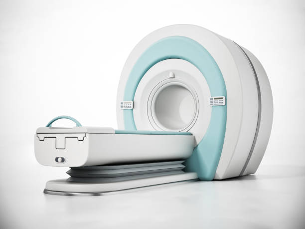 istock 3D illustration of MRI (Magnetic Resonance Imaging) machine 1301739171