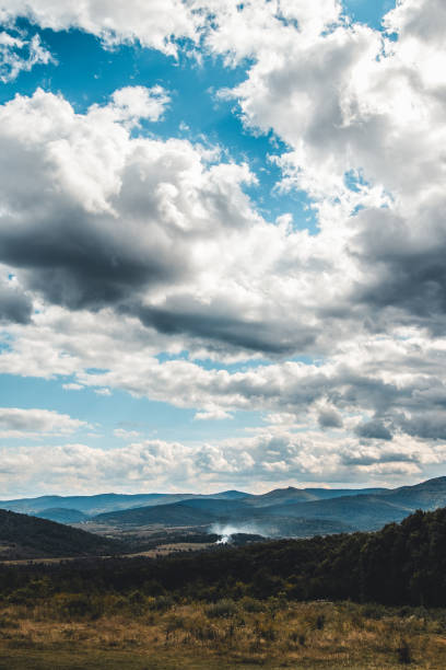istock Carpathian mountains. Ukraine. Sunny sky, clouds. Beautiful nature 1301743268