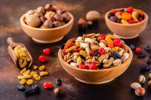 istock Healthy Snack of Nuts and Dried Fruit 1301747078