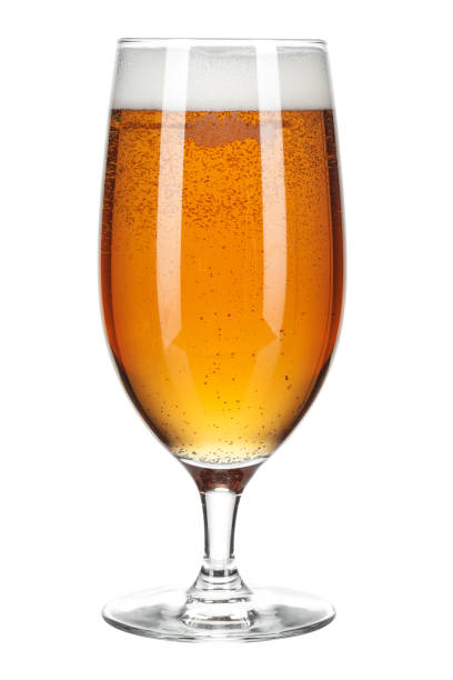 istock Glass of beer isolated on a white background 1301751411