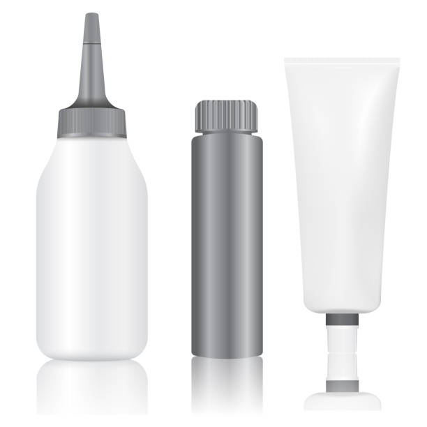 istock Dye Hair color paint tube bottle package mockup 1301756205