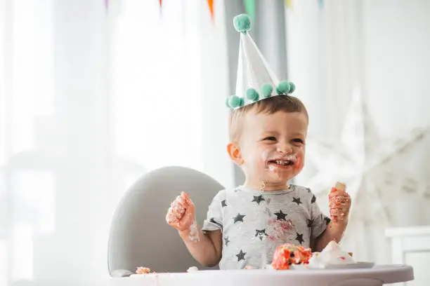 Photo of Baby's first birthday at home