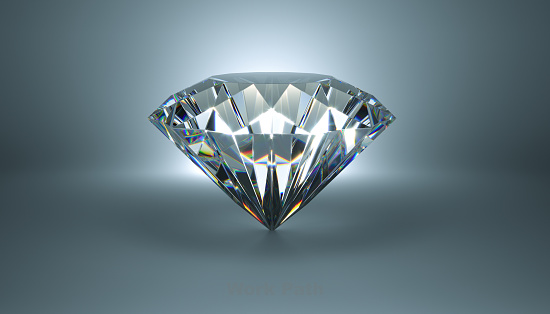 siberian diamond - dispersion - 3d rendering