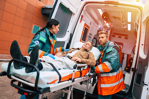 ambulance paramedic portrait