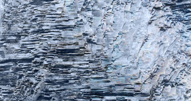 Frozen ice surface natural landscape as a background.