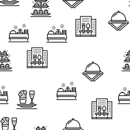 10+ catered food stock illustrations, royalty-free... Catering Food Service Vector Seamless Pattern Stock Illustration ...
