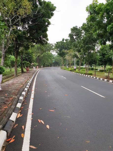 istock the highway that was deserted after the rain 1301777729