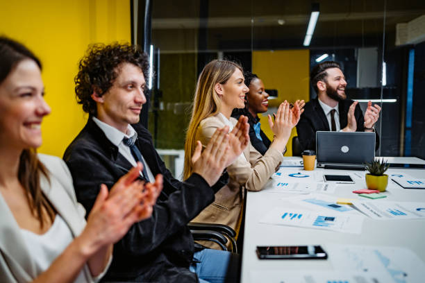 istock Young people at business meeting 1301778398