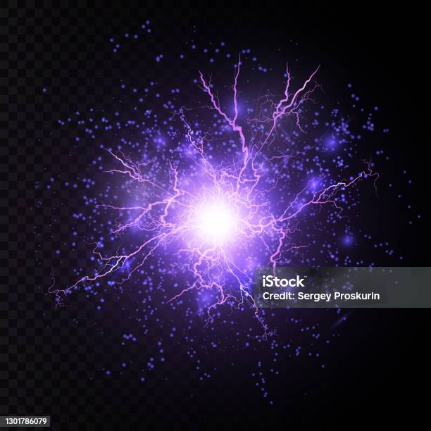 Lightning Explode Lightning Lightning Lightning Collision Powerful Electrical Explosion ...