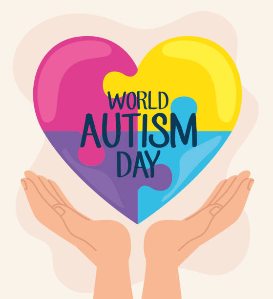 istock world autism day lettering with hands lifting puzzle heart 1301786232