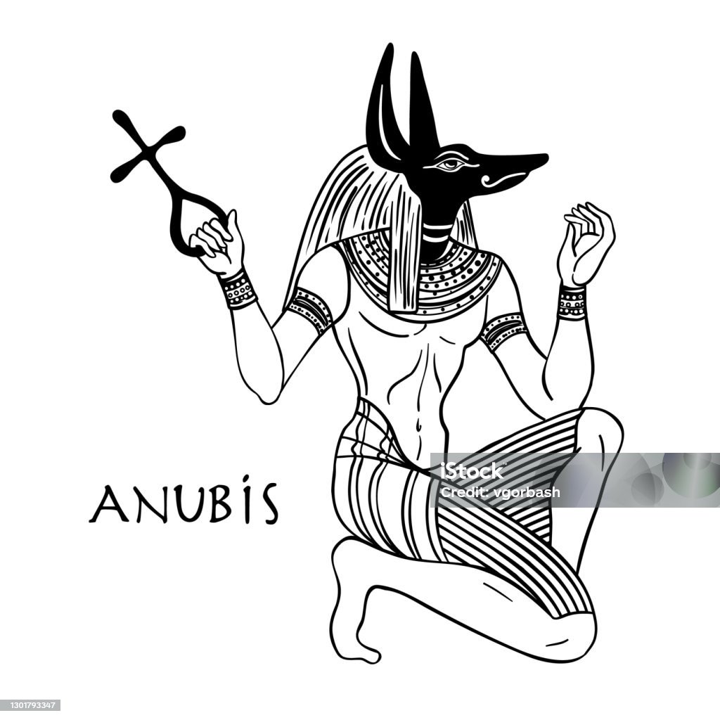 Anubis Ở Ai Cập Cổ Đại Thần Chết Hình minh họa Sẵn có - Tải xuống ...