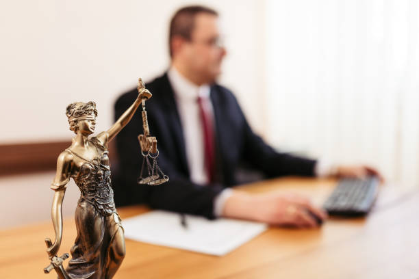 istock Lawyer working at the office 1301794556