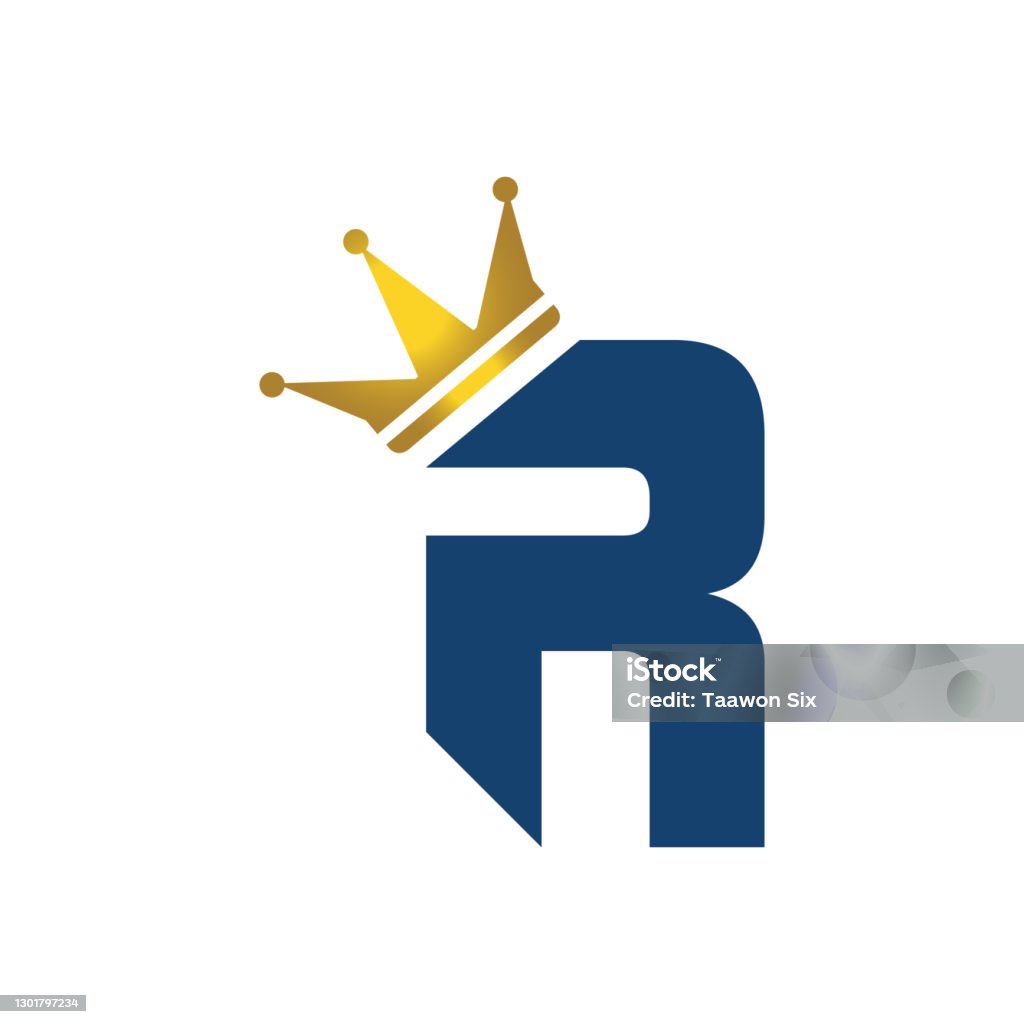 Crowned Letter R Collection Design Letter R With Crown Stock Illustration - Download ...
