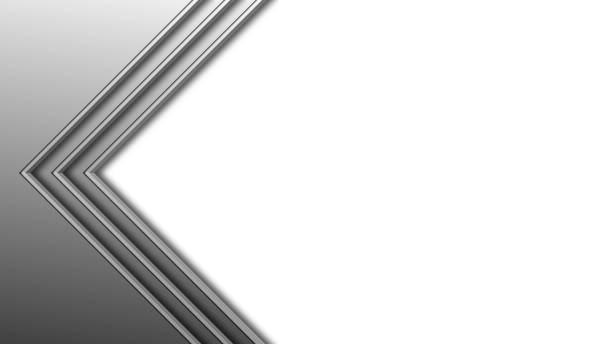 Abstract background of graphic elements in gray color - modern transition to white free space for your text or message - 3D Illustration