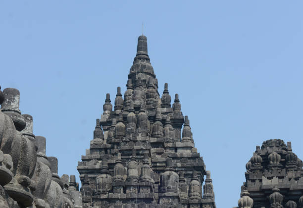 istock Prambanan temple which is sturdy under the blue sky 1301821352
