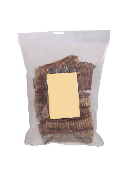 istock dried and packaged cattle neck for dogs. dog bounty bones 1301828122