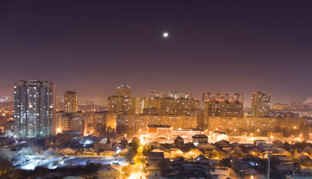 istock city skyline is seen at night 1301829706