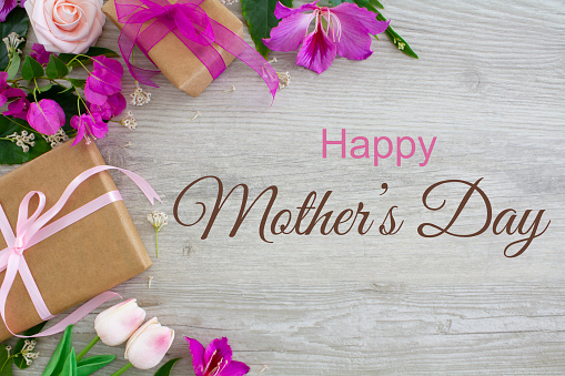 Happy Mothers Day Stock Photo - Download Image Now - Mother's Day,  Backgrounds, Gift - iStock