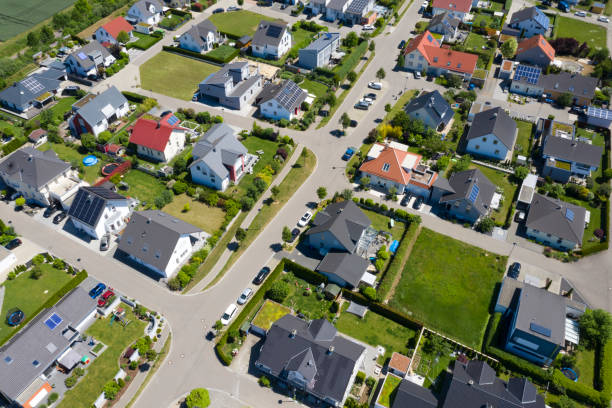 istock Aerial View of Authentic Houses 1301842582