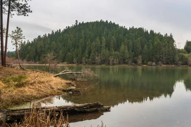 Selmac lake landscape. Location is South Oregon, USA