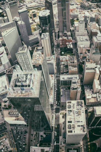 istock Directly Above Downtown Dallas, Texas 1301853513