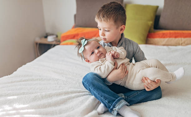 istock Brother and sister bonding 1301853576