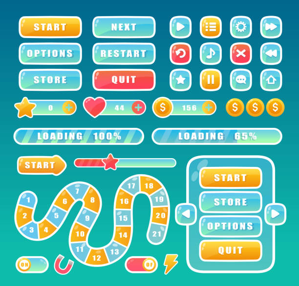 Mobile Game Progress Visual 250+ Video Game Progress Bar Stock Photos, Pictures & Royalty-Free ...