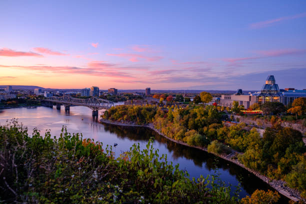 istock View Of Ottawa River At Sunset 1301861781