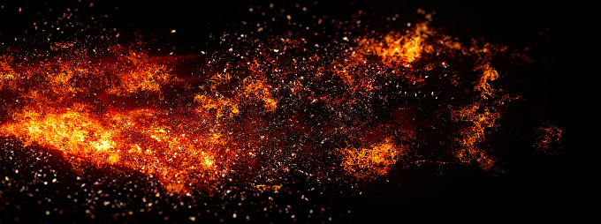 Exploding flame