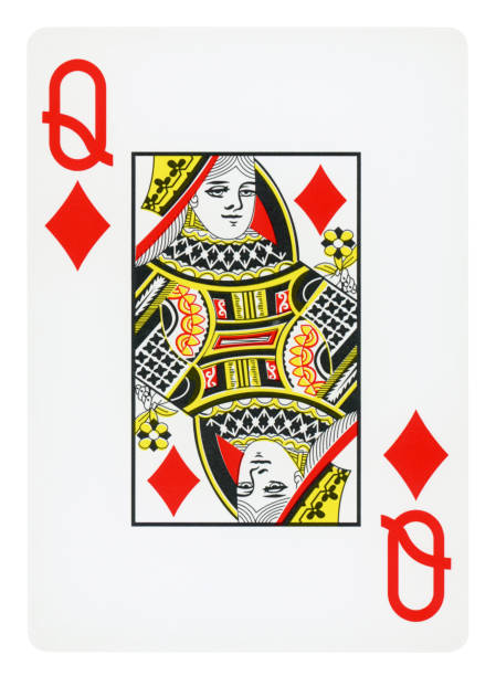 istock Queen Of Diamonds playing card - Isolated 1301888977