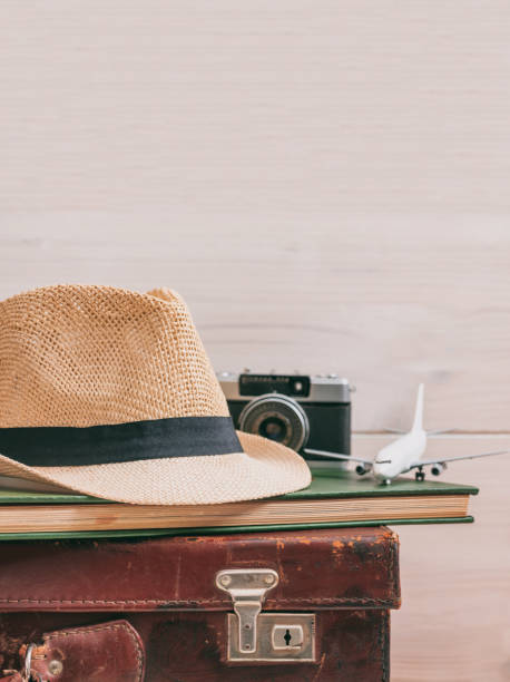 istock Travel packing concept on white background, vertical 1301895606