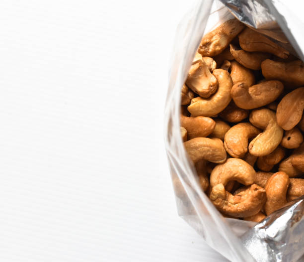istock Cashew nut isolated on white background 1301899946