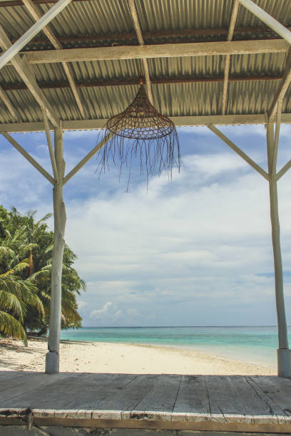 istock View from the pier to a tropical beach 1301910492